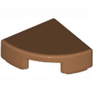 Lego destička kulatá 1x1 čtvrtkruh, tělová tmavší (6248536)